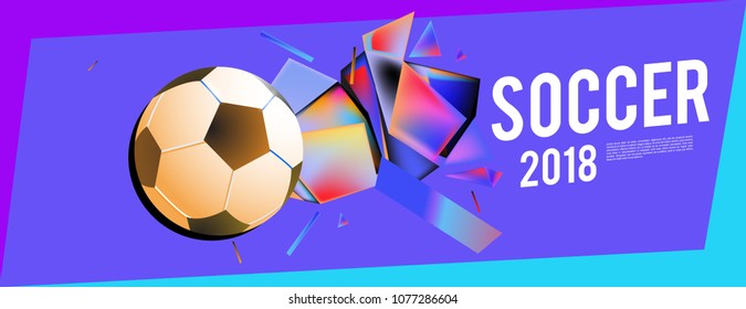 soccer 2018 background banner and poster