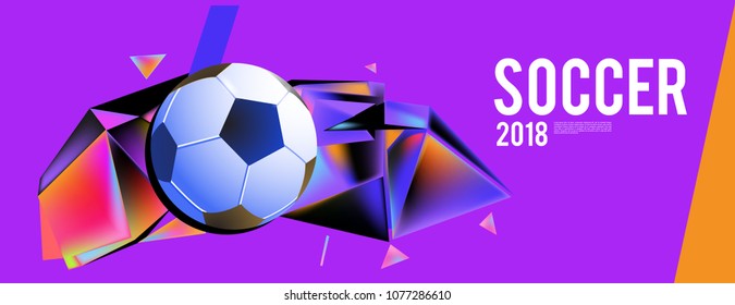 soccer 2018 background banner and poster