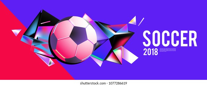 soccer 2018 background banner and poster