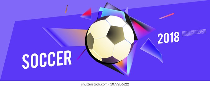 soccer 2018 background banner and poster