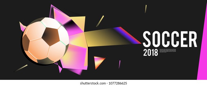 soccer 2018 background banner and poster