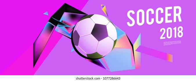 soccer 2018 background banner and poster