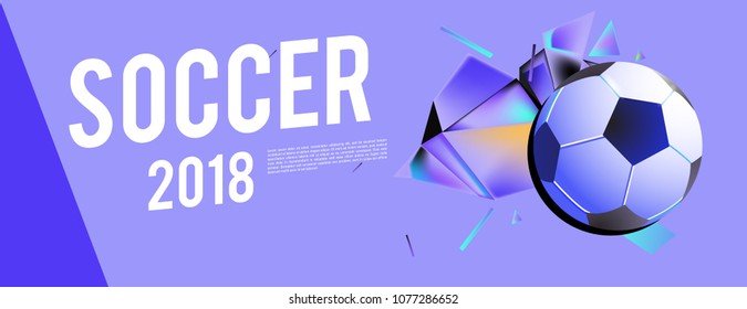 soccer 2018 background banner and poster