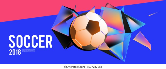 soccer 2018 background banner and poster