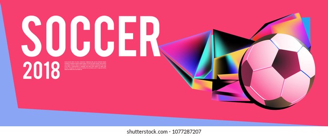 soccer 2018 background banner and poster