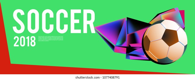 soccer 2018 background banner and poster