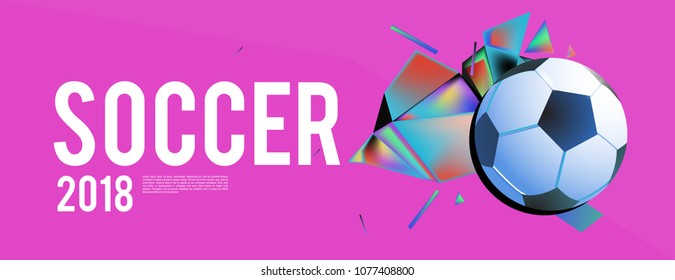 soccer 2018 background banner and poster