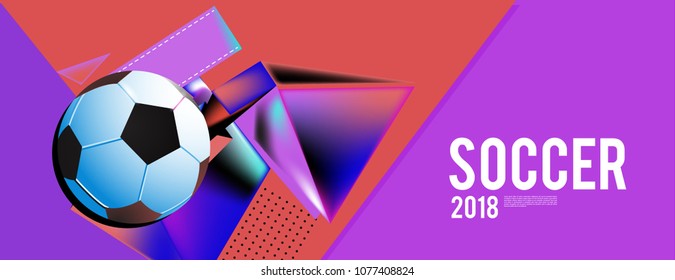 soccer 2018 background banner and poster