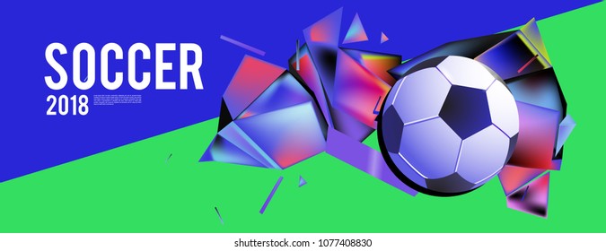 soccer 2018 background banner and poster