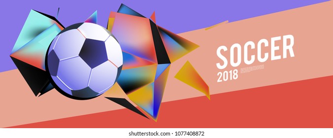 soccer 2018 background banner and poster