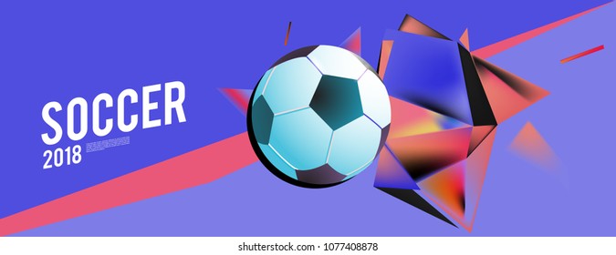 soccer 2018 background banner and poster