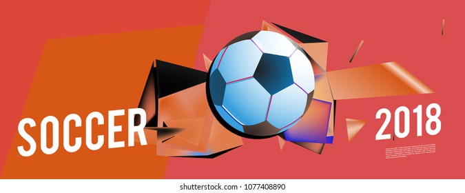 soccer 2018 background banner and poster