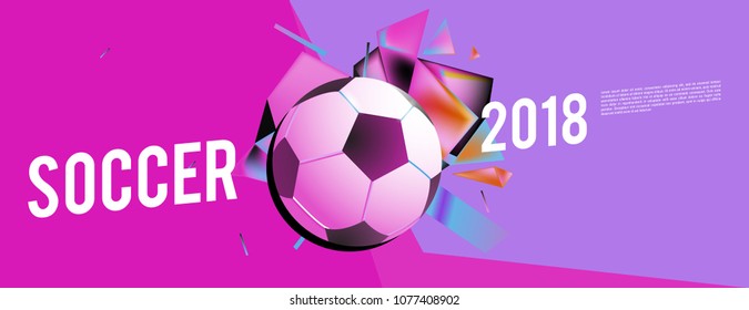 soccer 2018 background banner and poster
