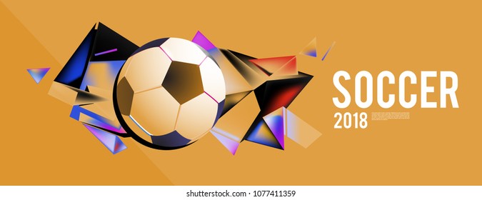 soccer 2018 background banner and poster