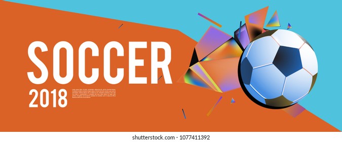 soccer 2018 background banner and poster