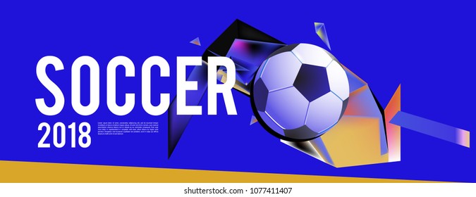 soccer 2018 background banner and poster