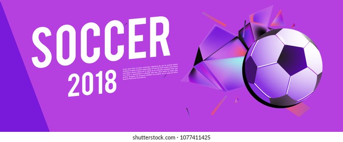 soccer 2018 background banner and poster