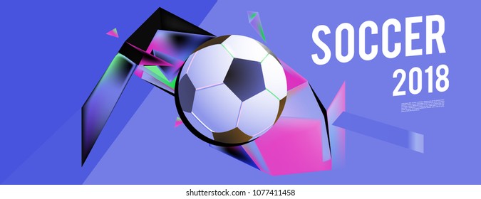 soccer 2018 background banner and poster
