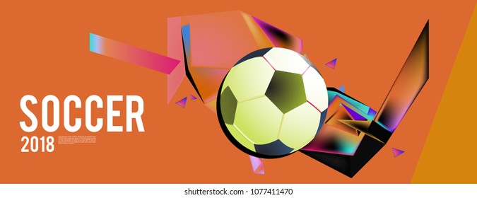 soccer 2018 background banner and poster