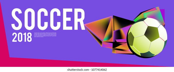 soccer 2018 background banner and poster