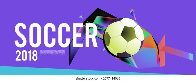 soccer 2018 background banner and poster