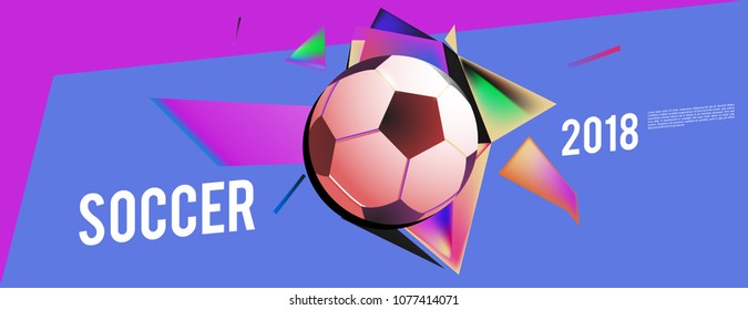 soccer 2018 background banner and poster