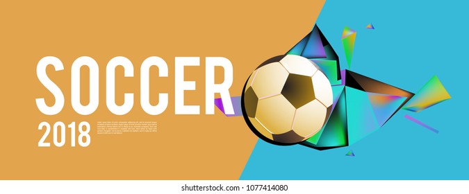 soccer 2018 background banner and poster