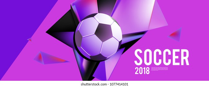 soccer 2018 background banner and poster
