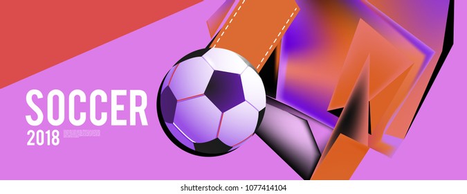 soccer 2018 background banner and poster