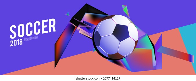 soccer 2018 background banner and poster