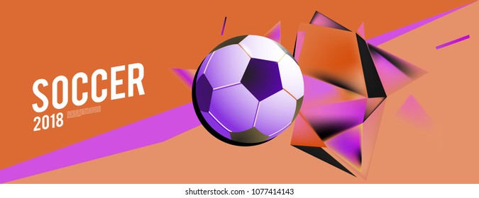 soccer 2018 background banner and poster