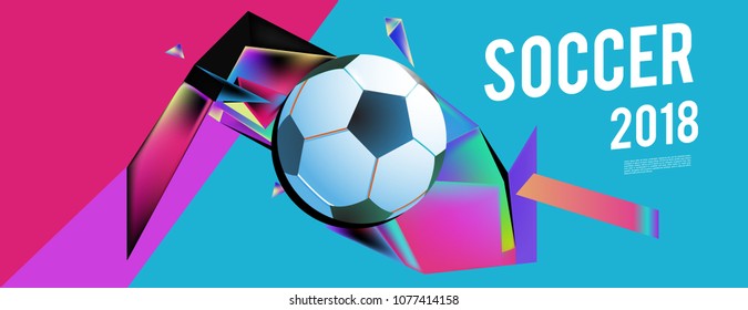 soccer 2018 background banner and poster