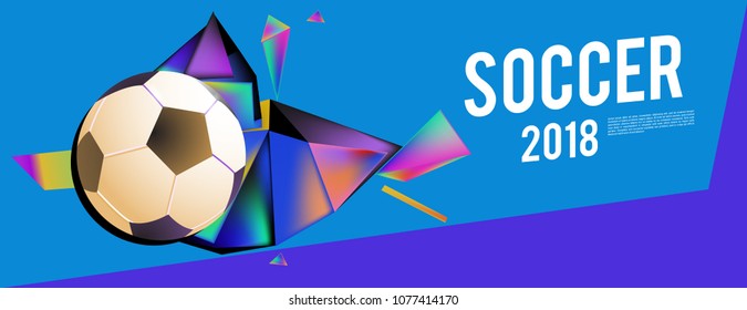 soccer 2018 background banner and poster