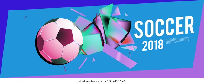 soccer 2018 background banner and poster