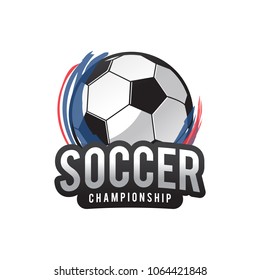 Soccer 2018 Championship Logo