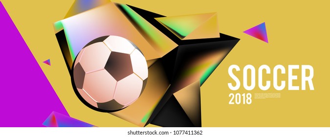 soccer 2018 world championship cup background banner and poster