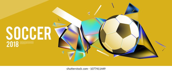 soccer 2018 world championship cup background banner and poster