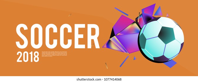soccer 2018 world championship cup background banner and poster