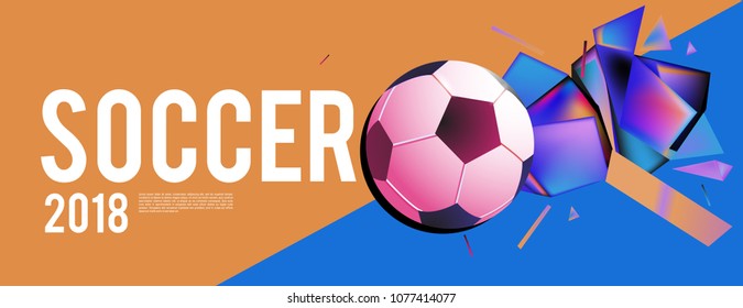 soccer 2018 world championship cup background banner and poster