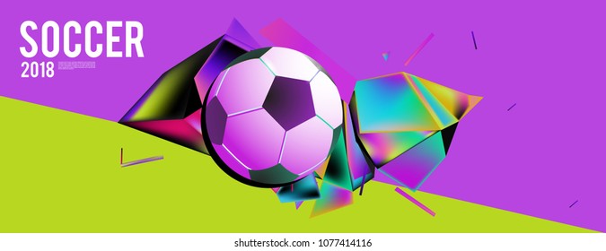 soccer 2018 world championship cup background banner and poster