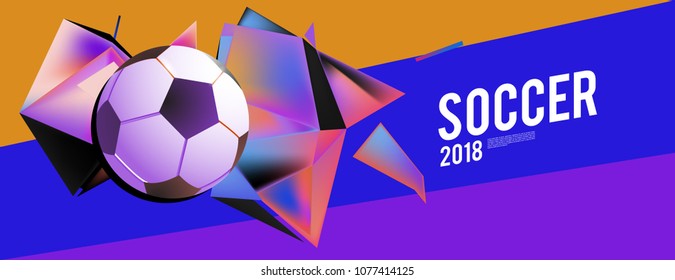 soccer 2018 world championship cup background banner and poster