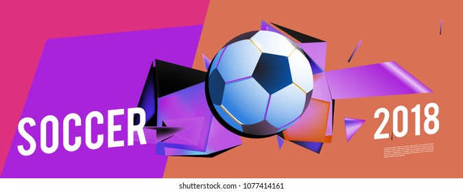 soccer 2018 world championship cup background banner and poster
