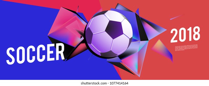 soccer 2018 world championship cup background banner and poster