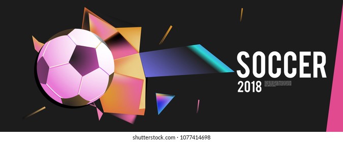 soccer 2018 world championship cup background banner and poster