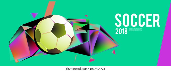 soccer 2018 world championship cup background banner and poster