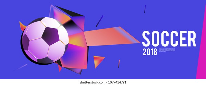 soccer 2018 world championship cup background banner and poster