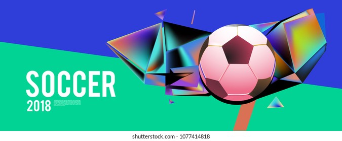 soccer 2018 world championship cup background banner and poster