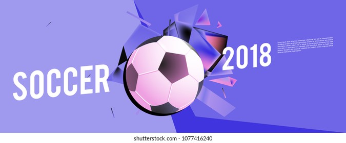 soccer 2018 world championship cup background banner and poster
