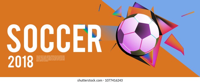 soccer 2018 world championship cup background banner and poster