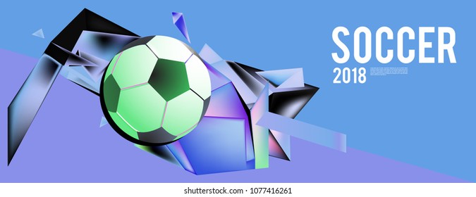 soccer 2018 world championship cup background banner and poster